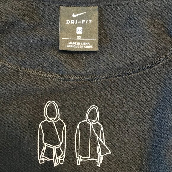 Nike Women's Dri Fit Training Jacket Hoodie Size 2XL Black AA9710 Asian Style - Picture 12 of 14